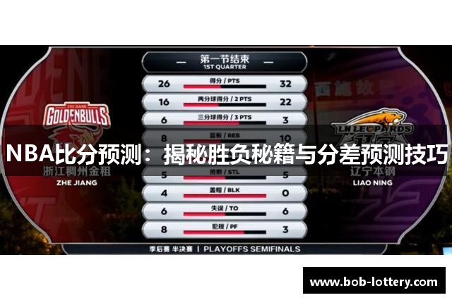 NBA比分预测：揭秘胜负秘籍与分差预测技巧