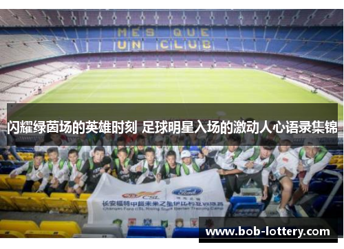闪耀绿茵场的英雄时刻 足球明星入场的激动人心语录集锦